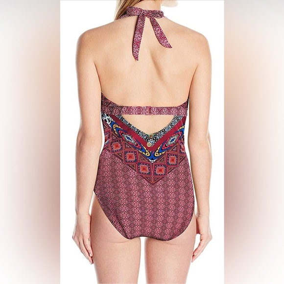 PrAna Womens Lahari One Piece Swimsuit Pomegranate Marrakesh Size Small - NWT - Picture 14 of 15